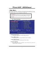 Предварительный просмотр 4 страницы Biostar TFORCE 945P Bios Setup Manual