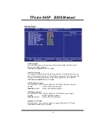 Предварительный просмотр 22 страницы Biostar TFORCE 945P Bios Setup Manual