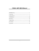 Biostar TZ68A Manual preview