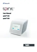 BIOSURFIT spinit E40 User Manual предпросмотр