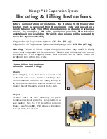 Preview for 1 page of Biotage V-10 Touch Lifting Instructions