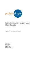 Предварительный просмотр 1 страницы Biotechne ProteinSimple Peggy Sue User Manual