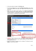 Предварительный просмотр 8 страницы Biotector Network Control Unit User Manual