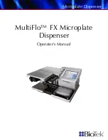 Preview for 1 page of Biotek MultiFlo FX Operator'S Manual