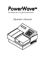 Preview for 1 page of Biotek PowerWave Operator'S Manual