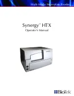 Preview for 1 page of Biotek Synergy HTX Operator'S Manual