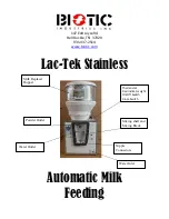 BIOTIC Industries LAC-TEK STAINLESS Manual preview