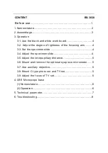 Preview for 2 page of BioTools BS-3030 Series Instruction Manual