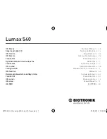 Preview for 1 page of BIOTRONIK Lumax 540 DR-T Technical Manual