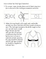 Предварительный просмотр 16 страницы BiOWATCH VITAL SIGNS TRANSMITTER VST 3 Instruction Manual