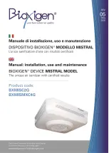 Предварительный просмотр 1 страницы Bioxigen BXMISC2G Manual Installation, Use And Maintenance