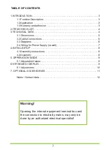 Предварительный просмотр 2 страницы bioxX bx-ESG Installation And Operating Manual