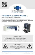 BioZone Scientific International IceZone x Owner'S Manual предпросмотр