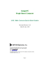 Preview for 1 page of BiPOM Electronics UVC Quick Start Manual