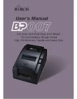 Birch BP007 User Manual preview