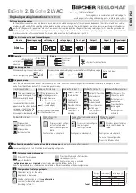 Bircher Reglomat EsGate 2 Original Operating Instructions предпросмотр