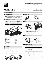 Предварительный просмотр 1 страницы Bircher Reglomat Merkur 2 Operating Instructions Manual