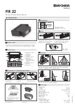 Предварительный просмотр 1 страницы Bircher Reglomat PIR 22 Operating Instructions