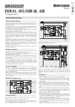 Bircher Reglomat SWiSSDOOR ESR-3 Series Translation Of The Original Instructions предпросмотр