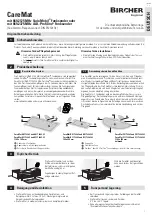 Предварительный просмотр 1 страницы Bircher CareMat Series Translation Of The Original Instructions