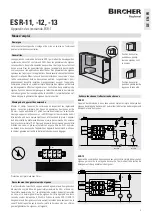 Preview for 5 page of Bircher ESR-1 Operating Instructions Manual