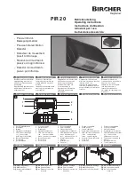 Предварительный просмотр 1 страницы Bircher PIR 20 Operating Instructions