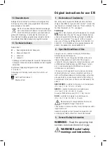 Preview for 5 page of Birchmeier 12070101 Operating Instructions Manual