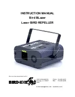 Bird-X Bird BLazer Instruction Manual предпросмотр