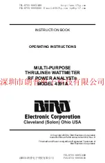 BIRD 4391A Operating Instructions Manual preview