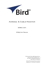 BIRD ACM H Series Operation Manual предпросмотр