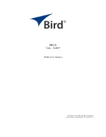 BIRD BDS Cal Cart Operation Manual preview