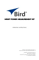 Предварительный просмотр 1 страницы BIRD MRI3T Operating Instructions Manual