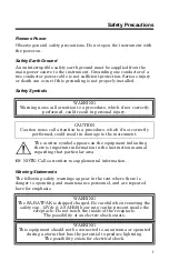 Preview for 3 page of BIRD SITE ANALYZER SA-1700EX Operating Instructions Manual