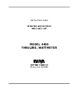 BIRD THRULINE 4450 Operating Instructions & Parts List Manual предпросмотр