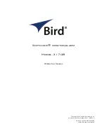 Preview for 1 page of BIRD Wattcher 3170B Operation Manual