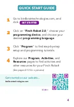 Предварительный просмотр 7 страницы Birdbrain FINCH ROBOT 2.0 User Manual
