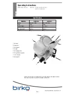 Предварительный просмотр 4 страницы Birko 1005100 Operating Instructions Manual