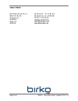 Предварительный просмотр 8 страницы Birko 1007000 Installation And Operating Instructions Manual