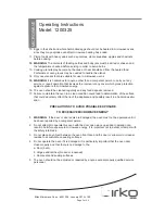 Предварительный просмотр 5 страницы Birko 1200325 Operating Instructions Manual