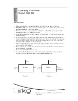 Предварительный просмотр 6 страницы Birko 1200325 Operating Instructions Manual