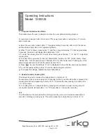 Предварительный просмотр 14 страницы Birko 1200325 Operating Instructions Manual