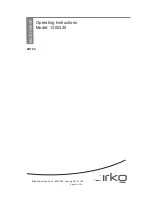 Предварительный просмотр 22 страницы Birko 1200325 Operating Instructions Manual