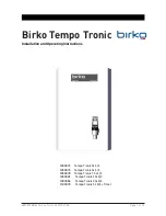 Birko Tempo Tronic 15L S/S Installation And Operating Instructions Manual предпросмотр