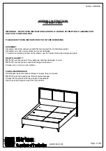 Предварительный просмотр 2 страницы Birlea 135CM ARLO BED Assembly Instructions Manual