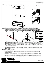 Предварительный просмотр 10 страницы Birlea ARLO 2 DOOR 2 DRAWER WARDROBE Assembly Instructions Manual