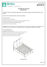 Birlea Berlin 3' Bed Assembly Instructions preview