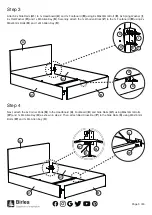 Предварительный просмотр 5 страницы Birlea Berlin King Fabric Bed Assembly Instructions Manual