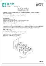 Предварительный просмотр 1 страницы Birlea BERLIN OTTOMAN 3' BED Assembly Instructions