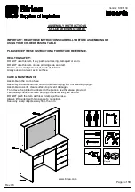 Предварительный просмотр 2 страницы Birlea Chloe CHL7DTMWHT Assembly Instructions Manual