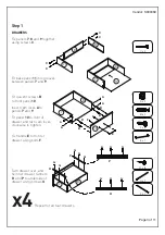 Предварительный просмотр 3 страницы Birlea CONRAD 4 DRAWER NARROW CHEST SILVER OAK Assembly Instructions Manual